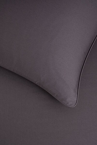 Penelope Anthracite Colored 100% Cotton Satin - Elastic Sheet Set 160*200 cm Lia Series