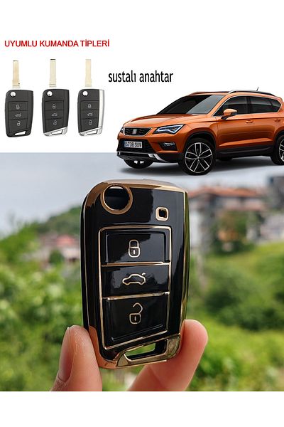 vagparts Black Seat Ateca Key Case - Accessory Modified