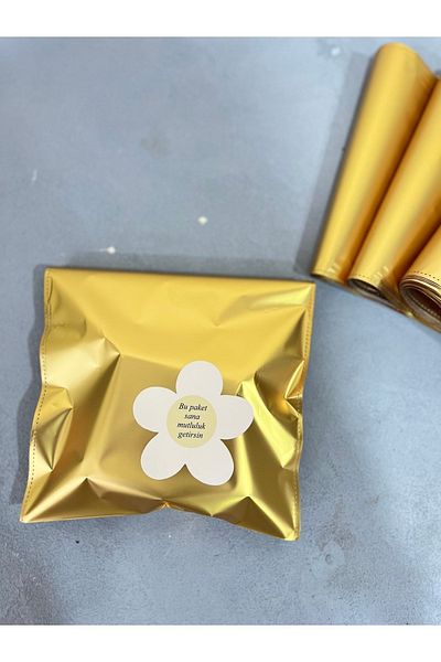 Meyofficial Gold Color Gift Package 20*25 Cm 10pcs