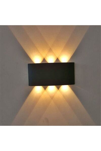 Ucuz Geldi Dekoratif Çift Yönlü Amber Renk Işık Duvar Aydınlatma Led Aplik Du...