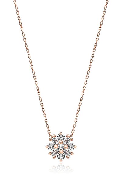 Altınbaş Pırlanta Aşk Çiçeği Kolye INS173-14K