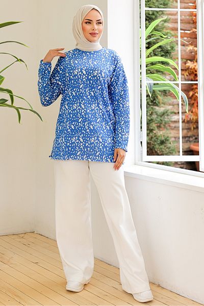 Bestenur Aven Indigo Hijab Tunik - 862