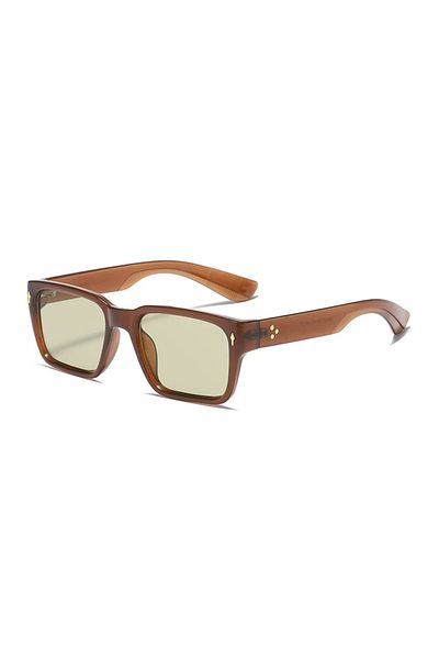 Toz Vintage Yellow Vintage Retro Darius Sunglasses
