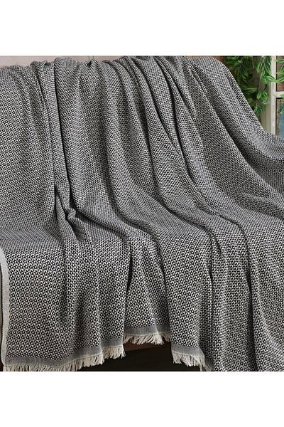 Miracolo Home Canapea extensibilă din bumbac moale, anti-alunecare, 170x210cm Husă neagră multifuncțională