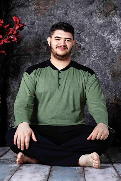 nisaNCa Sezonsko 2 niti, veće veličine, muški Pamuk pidžama set - širok raspo...