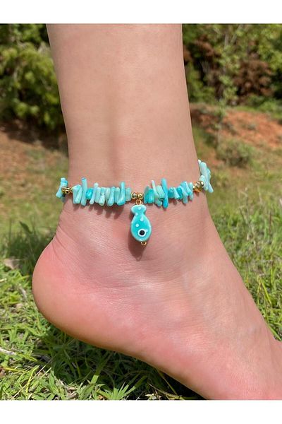 Beykan Anklet Blue Root Coral