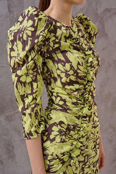 SHUGAA ROCHIE PENTRU FEMEI, DE DESIGN CU BURURI, CU MÂNECĂ BALONATĂ