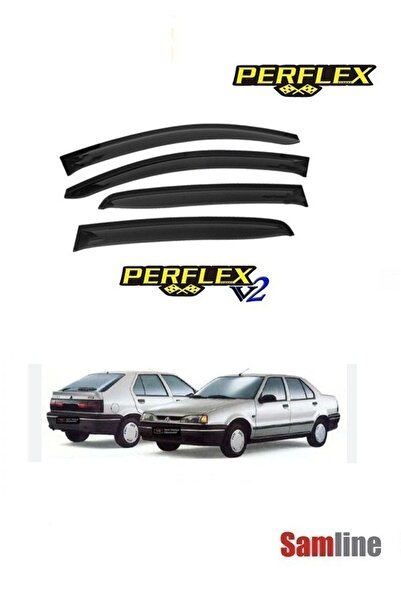 PERFLEX Renault 19 (R19) Europa Sedan-hatchback 2001 Modeller Için Cam Rüzgarlığı Takımı 4'lü Set Classic