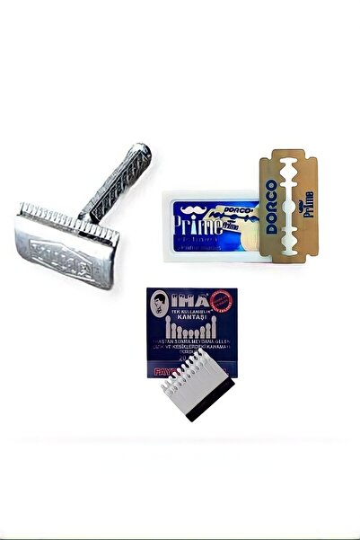 efmues Klasik Tıraş Seti Yuma Traş Makinesi Dorco jilet Kan Taşı