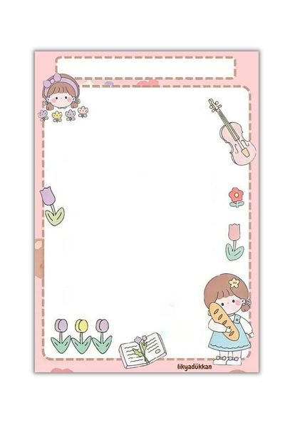 LikyaDükkan Bloc de note Memopad Pull Tear Dimensiune A4 50 de coli
