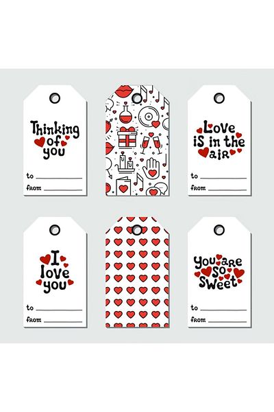 LikyaDükkan 6 Pieces Dear Friend Sweet Gift Cards Gift Packing Cards