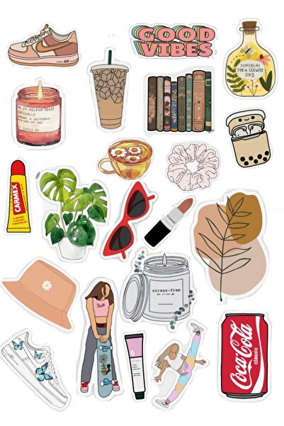 LikyaDükkan Διασκεδαστικό πολύχρωμο αυτοκόλλητο με ειδικό σχέδιο Good Mood