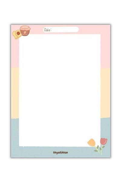 LikyaDükkan Memopad Pull-Pull A6 حجم 50 ورقة المفكرة