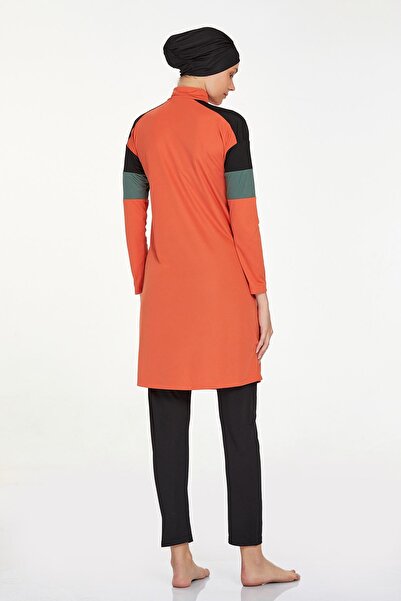 ROZAMAY Licra Fabric Half Zippered Sports Model - Full Hijab Swimsuit