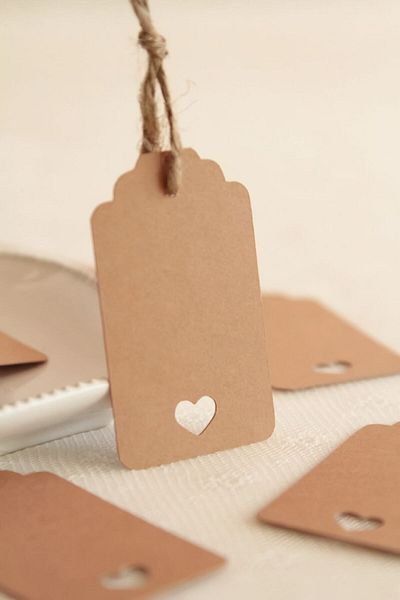 LikyaDükkan Multiple 50 Pieces Gift Packing Cards Shipped with Rope