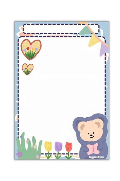 LikyaDükkan Bloc de note Memopad Pull Tear Dimensiune A5 50 de coli
