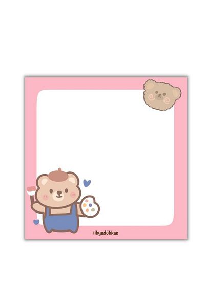 LikyaDükkan Memopad التشيكية التقطيع 9x9 حجم 50 ورقة المفكرة