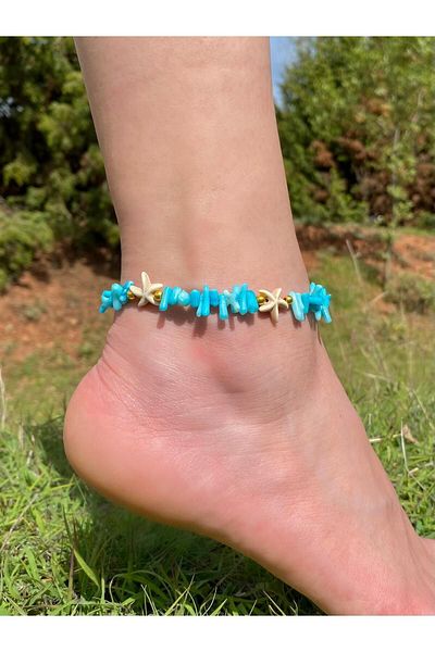 Beykan Anklet Blue Root Coral