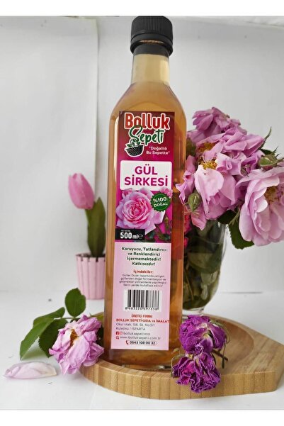 BOLLUK SEPETİ Gül Sirkesi (ISPARTA) 500 ml Katkısız Doğal Fermentasyon