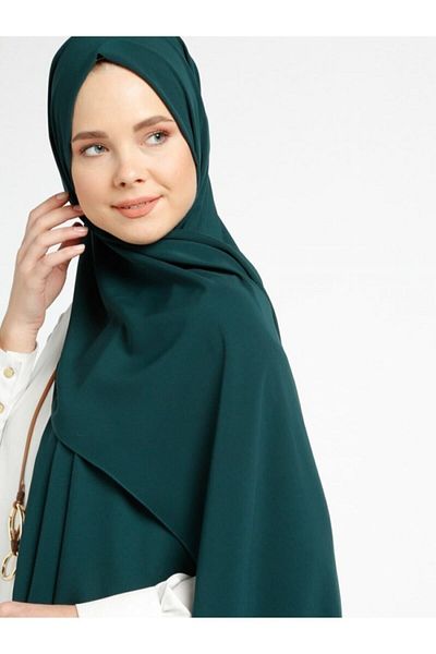 Larissa Scarf Σμαραγδένιο μεταξωτό σάλι Medina