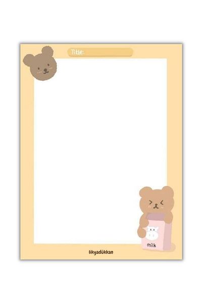 LikyaDükkan Memopad Pull-Pull A6 حجم 50 ورقة المفكرة