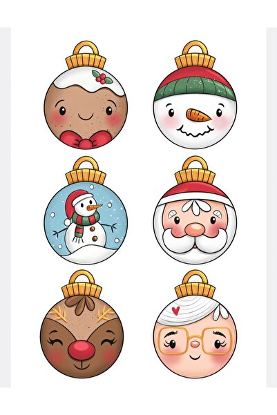 LikyaDükkan Autocolant autocolant de Crăciun cu design special de Anul Nou