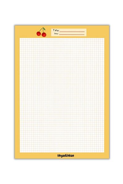 LikyaDükkan Bloc de note Memopad Pull Tear Dimensiune A5 50 de coli