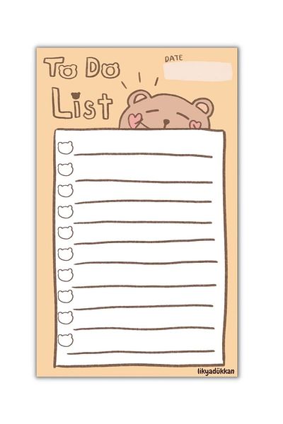 LikyaDükkan Bloc de note Memopad Pull Tear Dimensiune A5 50 de coli