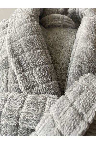HIZSOY TEKSTİL Μπουρνούζι Ultra Lux Jacquard - Sky Grey