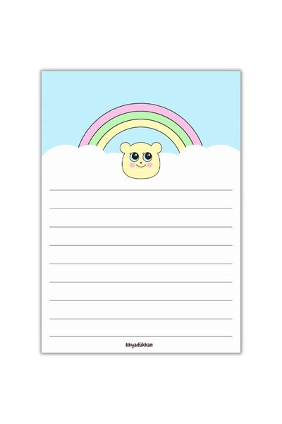 LikyaDükkan Memopad Pull-Pull A5 Size 50 Sheets Notepad
