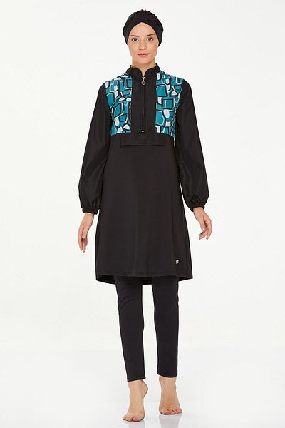 MARESİVA Hijab Μαγιό - Λεπτομέρεια με φερμουάρ