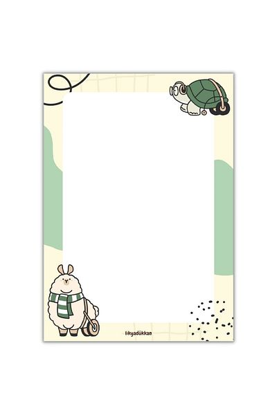 LikyaDükkan Bloc de note Memopad Pull Tear Dimensiune A5 50 de coli