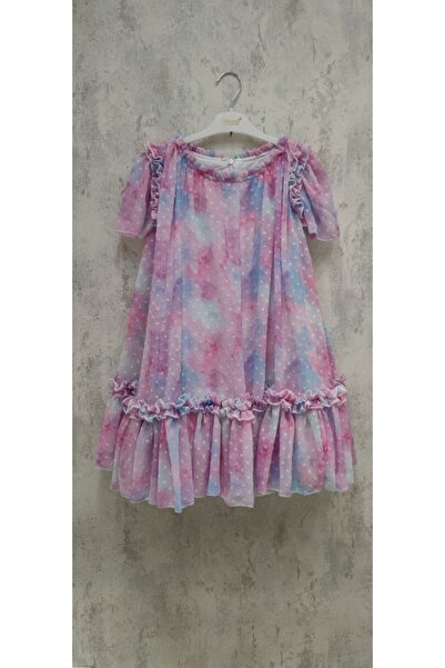 sunimikids Çiçekli dijital baskılı elbise