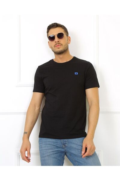 UOMO PARK 2706 Tricou de bază cu un singur jerseu cu flacără