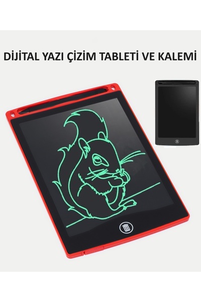 optana Tablet Yazı Çizim Tableti Resim Çizme Not Alma Tahtası Dijital LCD Ekranlı 8.5 Inç Tablet