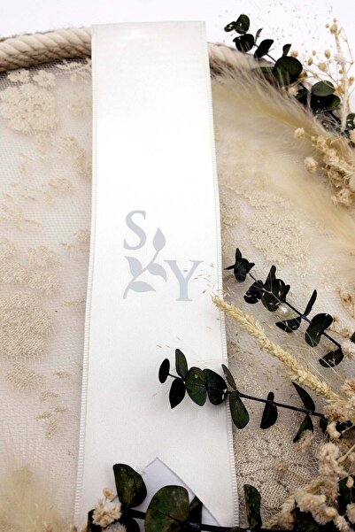 Lora Davet Takı Kurdelesi (İSİMLİ) (1 ADET) Beyaz 42124