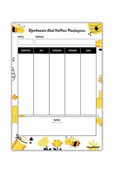 LikyaDükkan Bloc de note Memopad Pull Tear Dimensiune A5 50 de coli