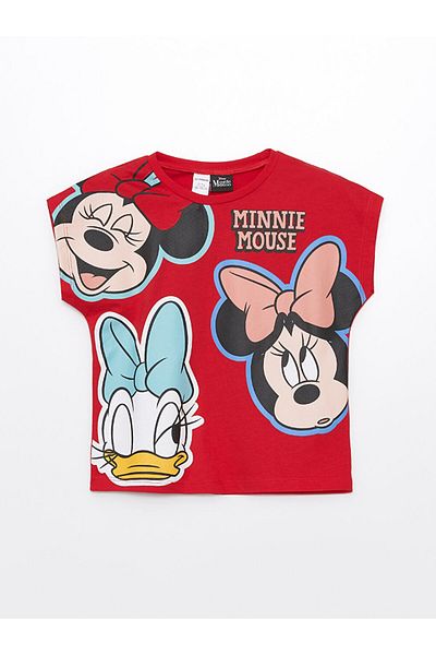 LC Waikiki Minnie Mouse Printed - Baby Girl Crew Neck Short Sleeve T-Shirt