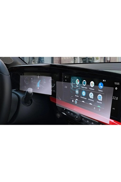 Mobilite Opel Mokka Ultimate 2021-2023 - متوافق مع الوسائط المتعددة والمؤشر الرقمي، واقي شاشة نانو 9H