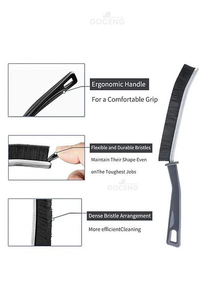 GOCENG Multi-Purpose Fine Cleaning Brush Grout Bathroom Kitchen Sink Detail Cleaning Brush 1 PC
