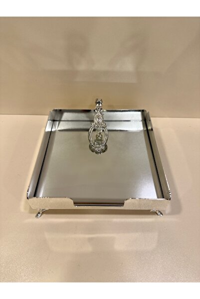 PLUS HOME تصميم حامل مناديل بمرآة فضية