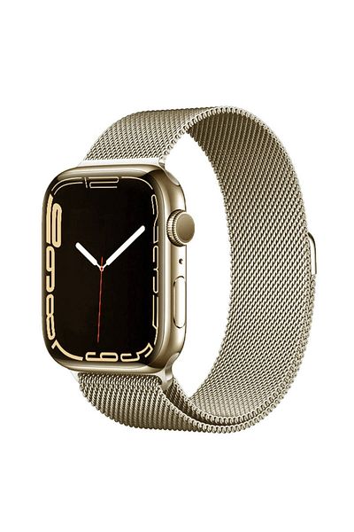 zore ساعة Ultra 49mm AKB Band-01 سلك معدني ذهبي