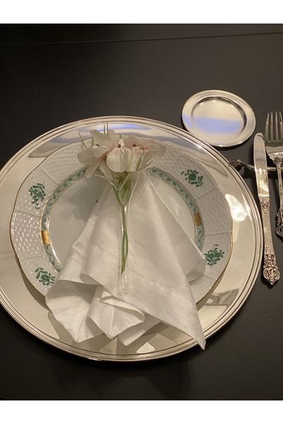 dekorasyon garajı Blown Glass Napkin Holder 12 Pieces