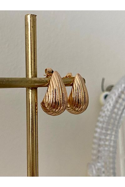 Akiha Aksesuar Vintage Drop Mussel Earrings