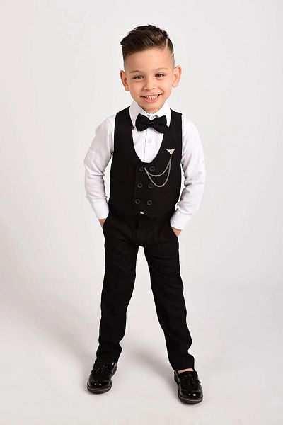 Lush Boy's Set - Bow Tie Dress and Vest