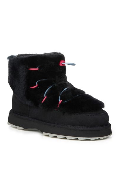 EMU TAYLOR Size Black Leather Women's Boots - 39