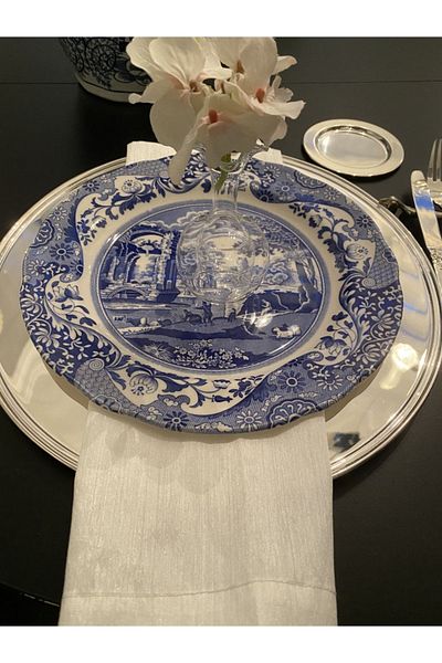 dekorasyon garajı Blown Glass Napkin Holder 12 Pieces