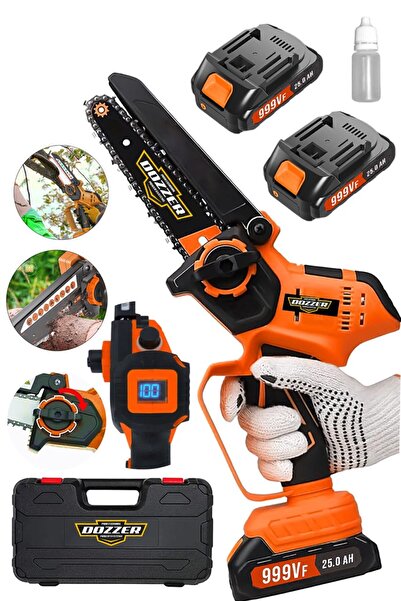DOZZER STILL Serii 999Vf Dijital Şarj Göstergeli Karbon Motor Şarjlı Akülü Dal Kesme Budama Testere Makines