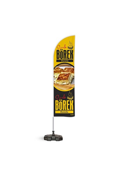 Börek Temalı Tek Yelken Bayrak V1 1adet