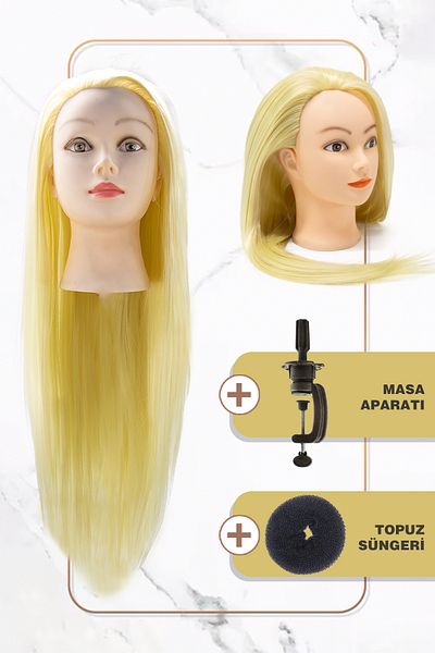 TAM TARZ Hairdresser Training Mannequin / Platinum